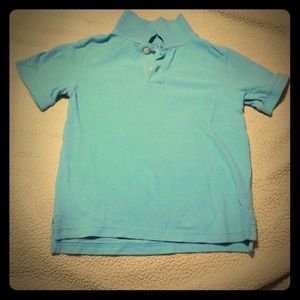 Aqua Shirt Sleeve Polo Shirt